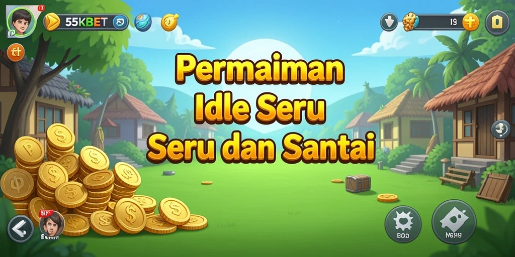 Tampilan permainan Idle yang menarik dan interaktif di 55KBET.