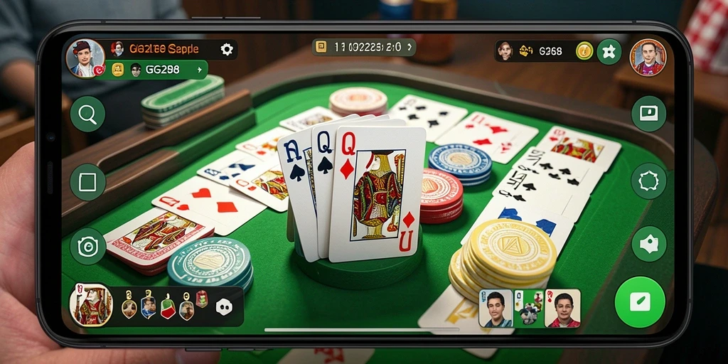 Tampilan gameplay GG288 yang seru dan interaktif saat bermain Gaple.