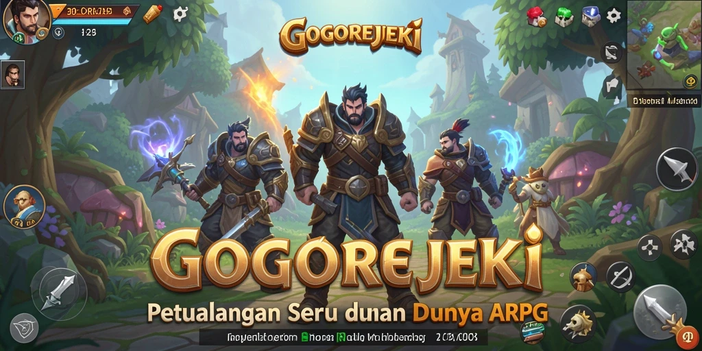Tangkapan layar gameplay GOGOREJEKI yang menampilkan pertempuran seru.