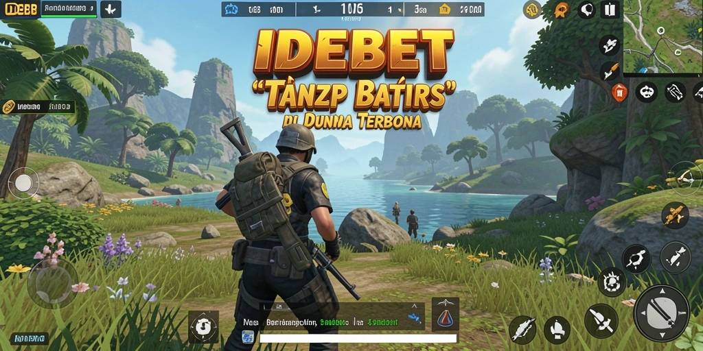 Tampilan layar permainan IDEBET yang menunjukkan kebebasan menjelajah.