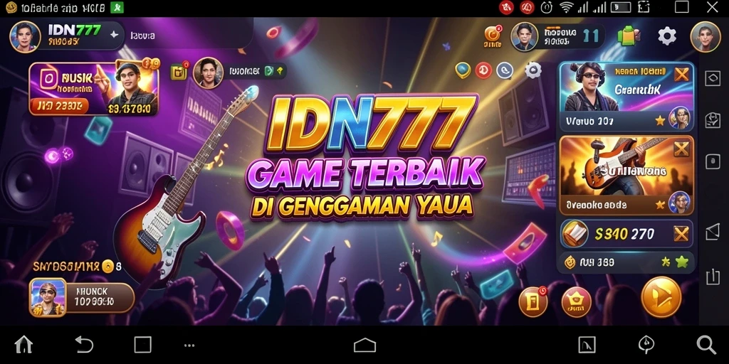 Tampilan gameplay seru dari game musik IDN777.