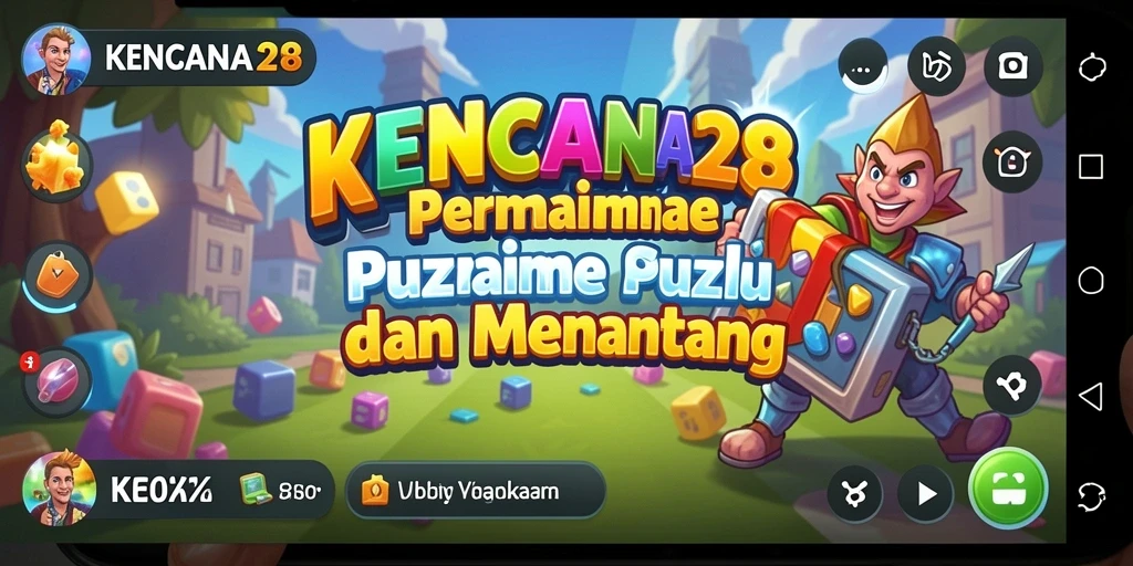 Tampilan gameplay KENCANA28 dengan teka-teki yang menantang.