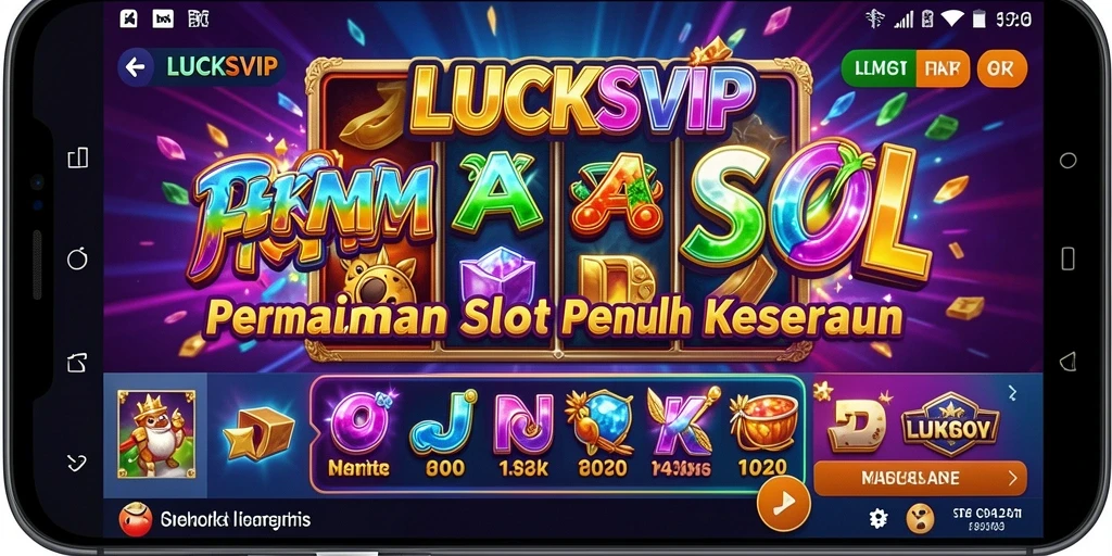 Tampilan gameplay Slot LUCKSVIP yang menggembirakan.