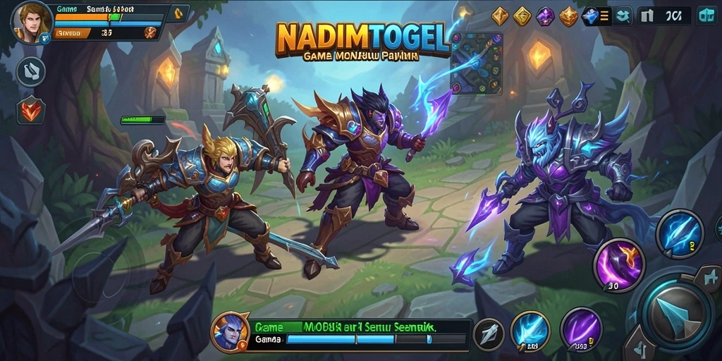 Tampilan action gameplay NADIMTOGEL yang menegangkan.