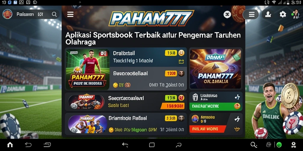 Tampilan menarik dari <strong>PAHAM777</strong> saat memasang taruhan pada olahraga.
