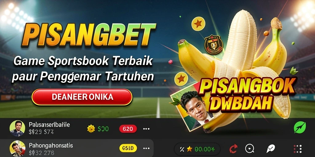 Tampilan antarmuka PISANGBET yang menarik dan mudah digunakan.