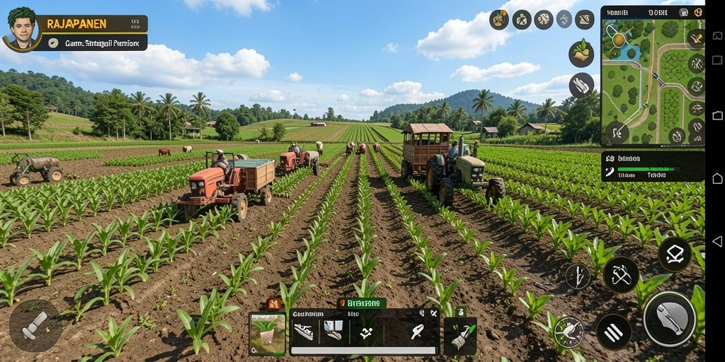 Tampilan gameplay RAJAPANEN yang menarik dan interaktif.