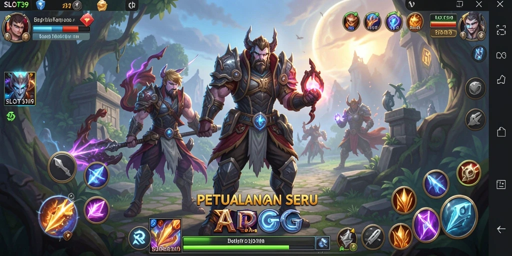 Tangkapan layar SLOT39 menampilkan aksi pertempuran seru dalam dunia ARPG.