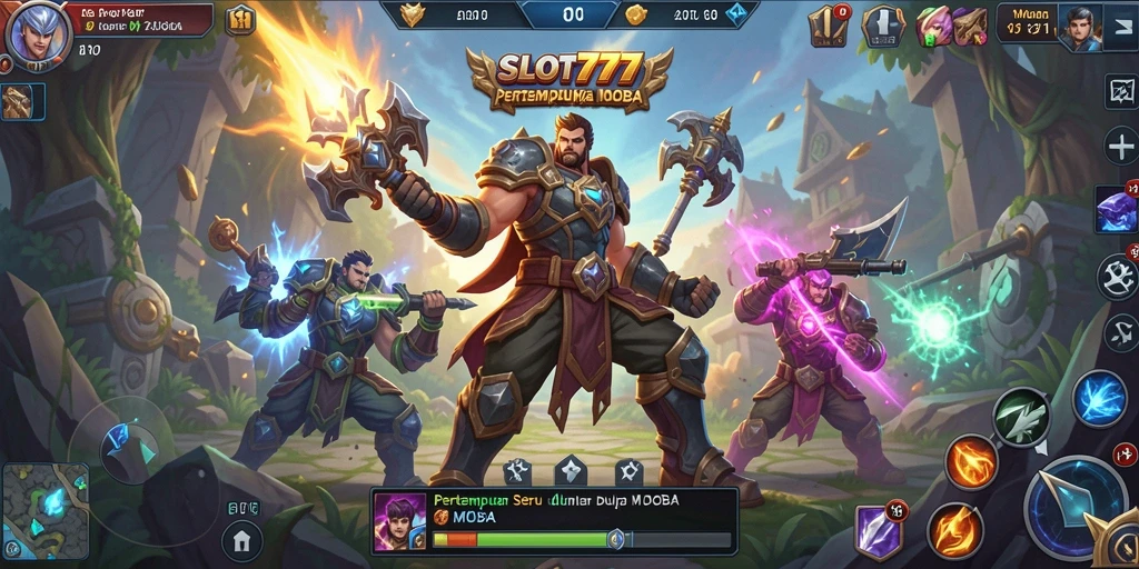 Tampilan gameplay yang seru dan dinamis dalam SLOT777.