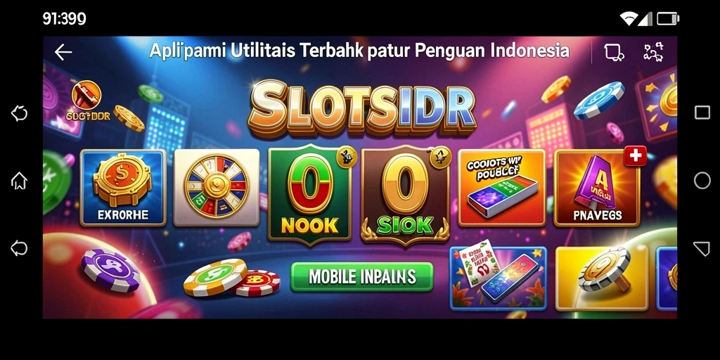 Tampilan screenshot SLOTSIDR menunjukkan fitur-fitur utilitas yang lengkap dan mudah digunakan.