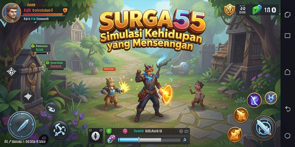 Tangkapan layar SURGA55 menunjukkan gameplay yang menarik dan interaktif.