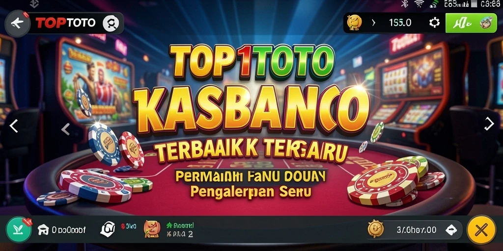 Tangkapan layar utama TOP1TOTO menampilkan gameplay Kasino yang menarik.