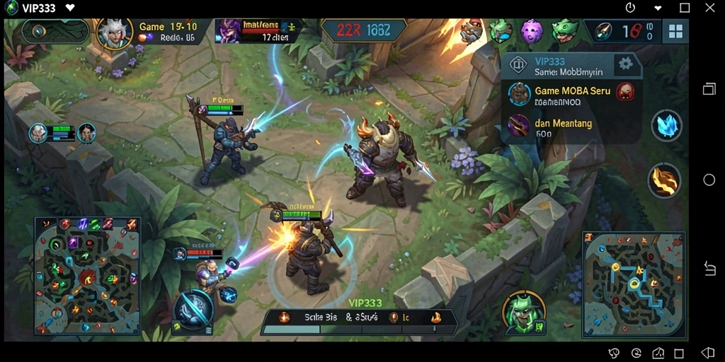 Tampilan gameplay seru dan aksi intens di VIP333.