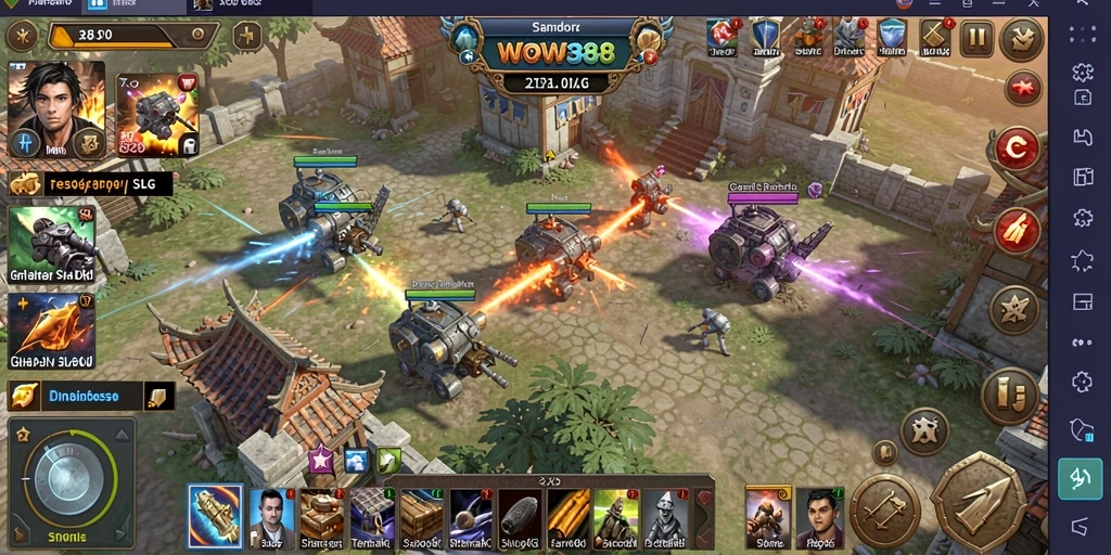 Tampilan gameplay WOW388 dengan strategi mendalam dan pertarungan seru.